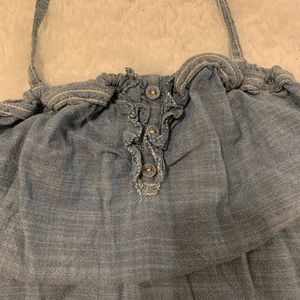 Abercrombie & Fitch Pants - Denim tie waist romper Abercrombie & Fitch Pants - Denim tie waist romper